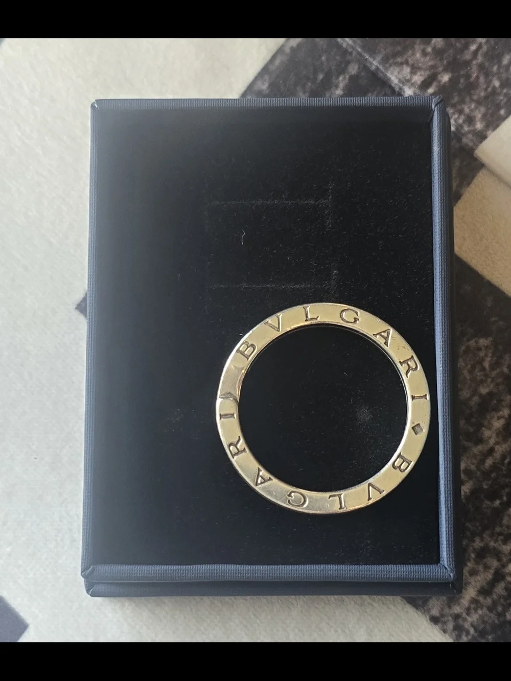 Bvlgari 925 Silver 11g Keyring